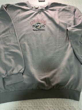 Full Tilt Dusty Pink Colorado Rocky Mountains Crewneck